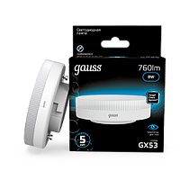 Лампа светодиодная Gauss GX53 8Вт 760lm 6500K Лампа светодиодная Gauss GX53 8Вт 760lm 6500K