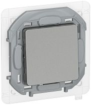 IEKINSPIRIA Переключатель 1-клавишный схема 6 10АХ IP44 безвинтовые зажимы 6736721 алюминий IEK