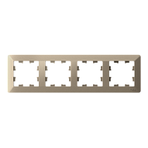 ATLASDESIGN AIR 4-постовая РАМКА, ШАМПАНЬ/дымчатый белый