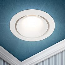 Светильник встраиваемый алюминиевый ЭРА KL100 WH MR16 GU5.3 белый