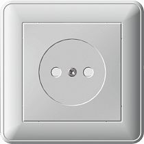 Wessen 59 слоновая кость Розетка без заземления (в сборе с рамкой) Systeme Electric (Schneider Electric)