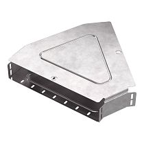 Угол горизонтальный 45 градусов с крышкой Стандарт 400х80 Промрукав