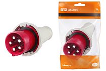 Вилка 045 3Р+РЕ+N 125А 380В IP54  TDM