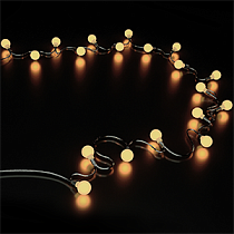 Гирлянда садовая Gauss Solar на солнечной батарее 30 LED ламп Шары Белый свет , 1/24