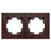 "Афина" Рамка фактурная 2-х местная универсальная венге