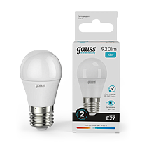 Лампа светодиодная Gauss Elementary Шар 12Вт 920lm E27 4100K
