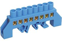 Шина нулевая в комбинированном DIN-изоляторе "Стойка" ШНИ-8х12-8-КС-С  IEK Шина нулевая в комбинированном DIN-изоляторе "Стойка" ШНИ-8х12-8-КС-С  IEK