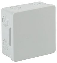 Коробка распаячная открытой установки IP54 КОР ЭРА (белый) 100х100х50мм, 8 вводов