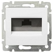 VALENA DIY Розетка телефонная с рамкой RJ11 белый
