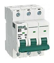 Автоматический выключатель 3Р 1А х-ка B ВА-103 6кА DEKraft