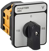 Переключатель кулачковый стандартная черная рукоятка 10А схема 67 MASTER IEK