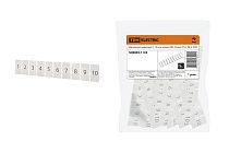 Маркировка цифровая (1-10) для клемм ЗНН-2,5мм2 (Ph-C ZB 5)  TDM