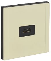 FORTE&PIANO Розетка HDMI FP840M металл серый сланец IEK