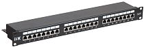 ITK 1U патч-панель кат.6 STP, 24 порта (Dual), с кабельным органайзером IEK