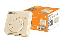 Термостат механический открытого монтажа НТ-1, индикатор, вкл/выкл, 10 А, 230 В, сл. кость,  TDM