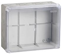Коробка распаячная ОП 240х195х165 IP55 КМ41278 RAL7035 IEK Коробка распаячная ОП 240х195х165 IP55 КМ41278 RAL7035 IEK