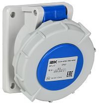 Розетка встраиваемая ССИ-4132 16А-6ч/220В 2P+PE IP67 IEK