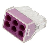 GTER6-06-75-P клемма строительно-монтажная СМК 773-246, 6-пров., 0.75-2.5 мм2, с пастой, 100/5000 General