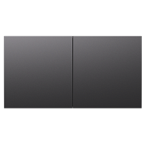 AtlasDesign Базальт Розетка двойная с заземлением со шторками со сдвижными крышками 16А, в сборе Systeme Electric (Schneider Electric)