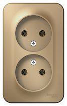 Blanca открытая установка с изолированной пластиной Титан Розетка двойная без заземления 16А Systeme Electric (Schneider Electric) Blanca открытая установка с изолированной пластиной Титан Розетка двойная без заземления 16А Systeme Electric (Schneider Electric)