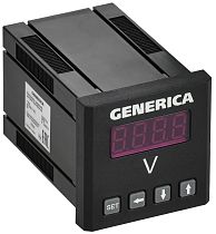 Вольтметр цифровой щитовой однофазный 48х48мм LED GENERICA IEK