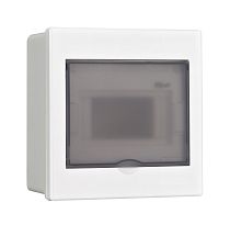 Корпус пласт. встраиваемый прозр. дв. 1 ряд 6 мод. IP41 ЩРВ-П