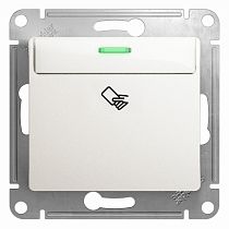 Glossa Перламутр Выключатель карточный, сх.6 Systeme Electric (Schneider Electric)