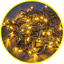 Гирлянда Navigator NGF-S01-100WW-5-6.5m-230-C8-G-IP20