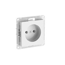 AtlasDesign Белый Розетка без заземления без шторок, 16А, мех., быстрозажим. клемм