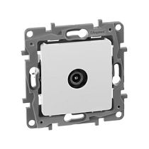 Розетка TV Legrand Etika 672263 белый одинарная проходная 15дБ Legrand