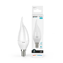 Лампа светодиодная Gauss Elementary Свеча на ветру 8Вт E14 540lm 4100K