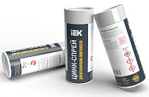 Цинк-спрей для металлических поверхностей 400мл  IEK