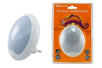 Ночник "Хамелеон"  D 85  с выключателем,белый, 0,5 Вт, 220 В  TDM