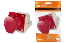 Розетка 115 стационарная 3Р+РЕ+N 16А 380В IP44  TDM