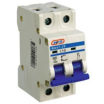 Автоматический выключатель двухполюсный ВА47-29 2P 10А (С) 6кА  ЭНЕРГИЯ