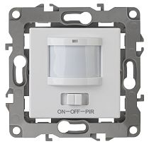 Датчик движения ЭРА 12 12-4104-01 180-240В 400Вт белый трехпроводной