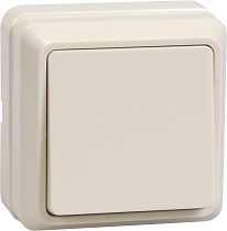 Выключатель одноклавишный ОП Октава 10А IP20 ВС20-1-0-ОКм кремовый  IEK