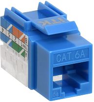 ITK Модуль Keystone Jack кат.6A UTP 110 IDC 90град синий IEK ITK Модуль Keystone Jack кат.6A UTP 110 IDC 90град синий IEK