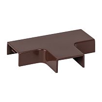 Угол T-образный (20х10) (4 шт) темное дерево EKF-Plast