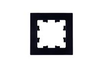 AtlasDesign Nature Натуральное Стекло Черный Рамка 1-постовая  (Schneider Electric) Systeme Electric (Schneider Electric)