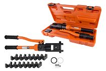 Пресс клещи гидравлические ПГРс-120 с набором матриц (10-120мм2), 8 штук, МастерЭлектрик   TDM