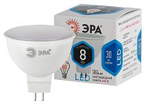 Лампа светодиодная ЭРА STD LED MR16-8W-840-GU5.3 софит нейтральный белый свет