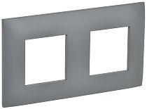 SKANDY Рамка 2-местная SK-F02Gr серый IEK