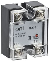 Реле твердотельное OSS-2 40А 380В AC 3-32В DC ONI Реле твердотельное OSS-2 40А 380В AC 3-32В DC ONI
