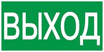 Этикетка самоклеящаяся 200х100мм "Выход"  IEK