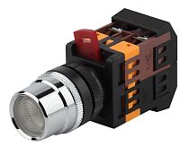 Кнопка ЭРА ABLF-22 белый d22мм неон/240В 1з+1р (10/400/3200)