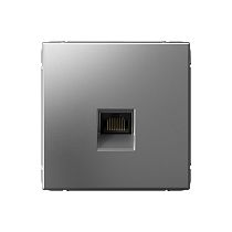 ArtGallery Сталь Розетка компьютерная RJ45, кат. 5е, механизм Systeme Electric
