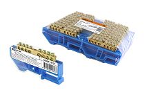 Шина "N" нулевая с изолятором на DIN-рейку 6x9мм стойка бол. 8 групп инд. стикер  TDM