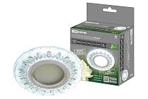 Светильник встраиваемый СВ 03-07 MR16 50Вт G5.3 LED подсветка 3 Вт зеркальный/хром  TDM