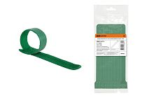 Хомут-липучка ХЛ 16х210 мм зеленый (20 шт)  TDM